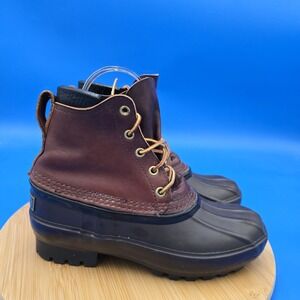 SCHNEE'S Bozeman MT Leather PAC‎ Duck Hunter 6" Boots  Men's 6 EUC
